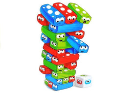 Game Tower With Worms Colorful Bricks - 0