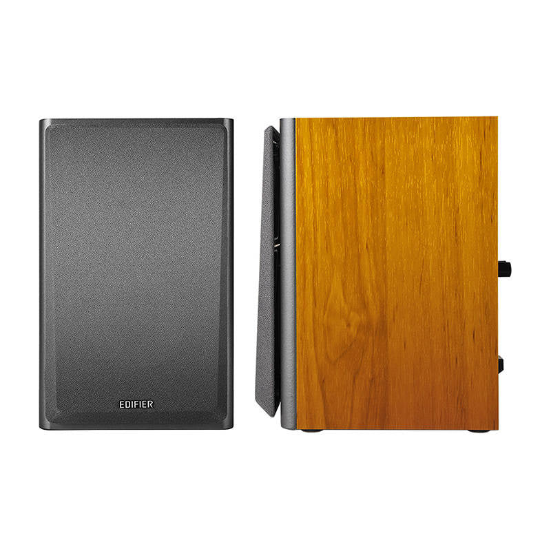 Boxe edifier 2.0 rms : 24 w 2 x 12 w volume basses alimentation 220 v marron  r1000t4-br  timbre vert 1100 lei