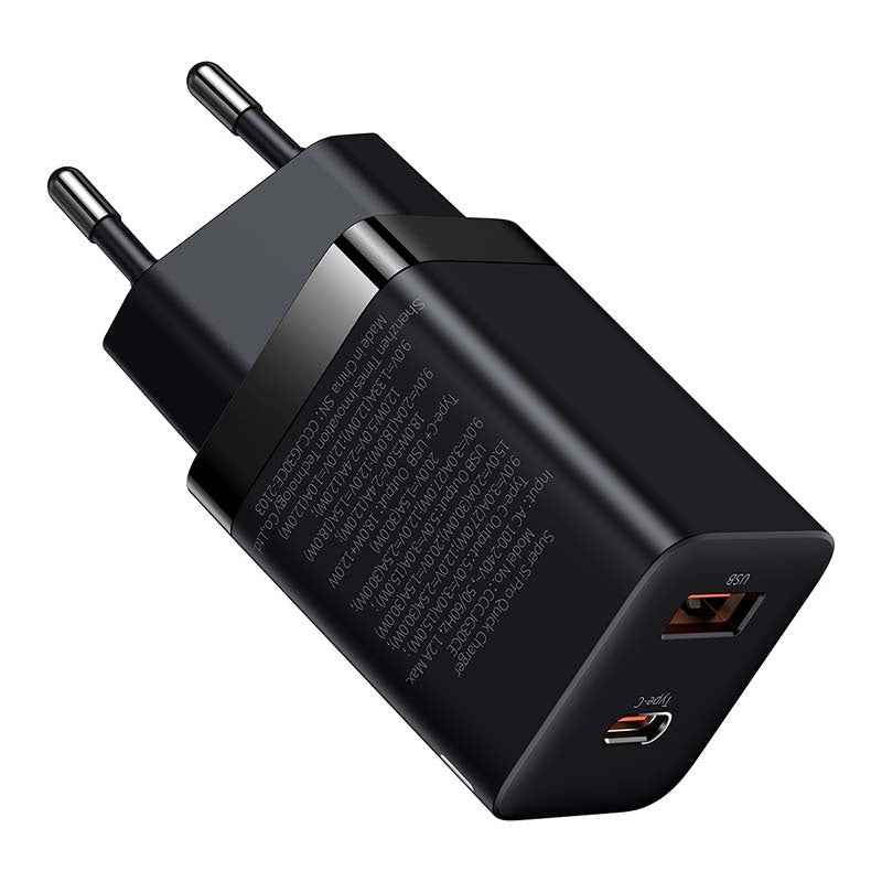Lādētājs Baseus Super Si Pro Quick Charger 30W Black