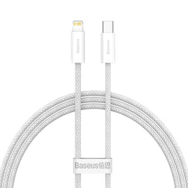 Kabelis Baseus USB Type-C Male - Lightning Male 1m White 20W