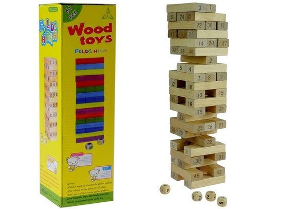 Jeu Jenga Tour en bois Ne détruisez pas !