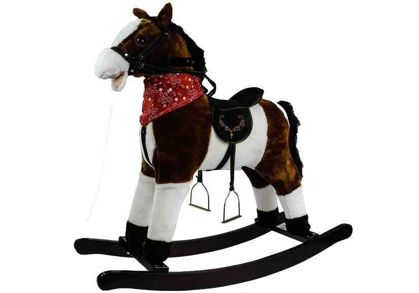Cheval à bascule marron foncé 74 cm
