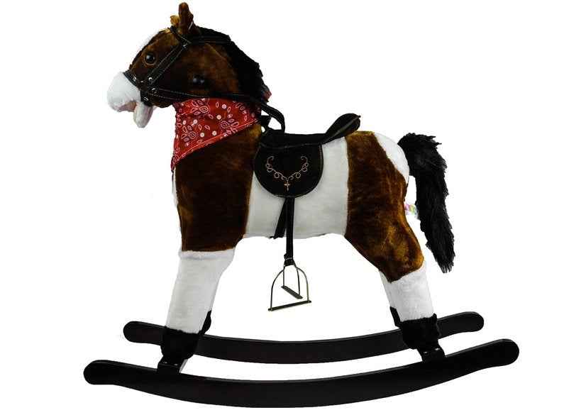 Cheval à bascule marron foncé 74 cm