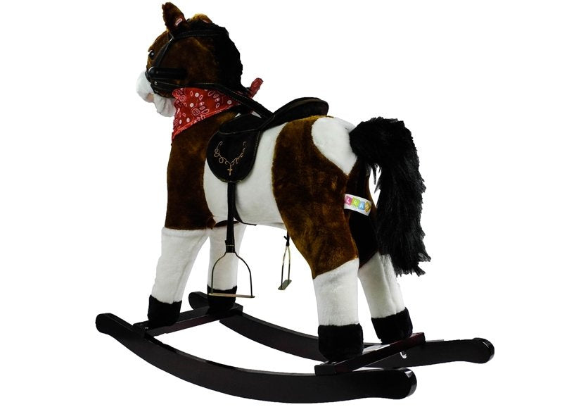 Cheval à bascule marron foncé 74 cm