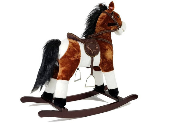 Cheval à bascule marron foncé 74 cm