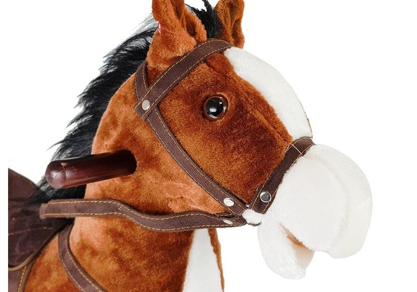 Cheval à bascule marron foncé 74 cm