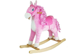 Cheval à bascule 74 cm rose