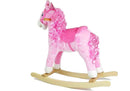 Cheval à bascule 74 cm rose