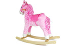 Cheval à bascule 74 cm rose