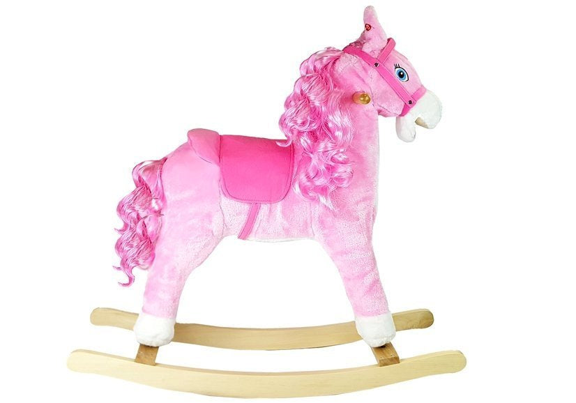 Cheval à bascule 74 cm rose