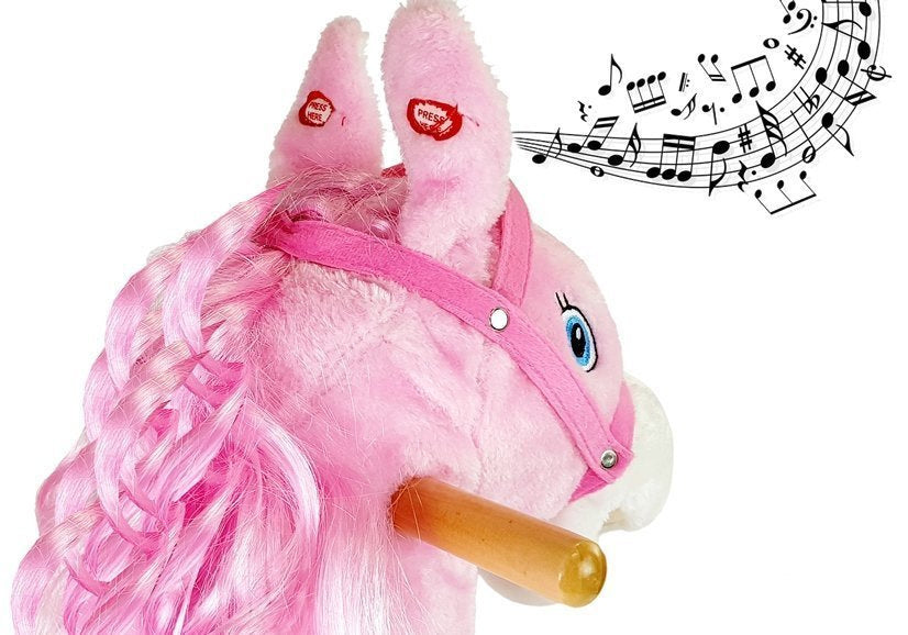 Cheval à bascule 74 cm rose