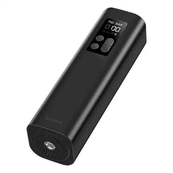Baseus Car Tool Super Mini Inflator Tyre Pump 15sec Fast Inflation, 4 Tires in 25 Minutes, Black (CRCQ000001)
