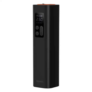 COMPRESOR AUTO Baseus Super Mini, alimentare 12 V bricheta auto, display LED, presiune maxima 3 bar, negru (timbru verde 0.80 lei) "CRCQ000001" - 6932172603175