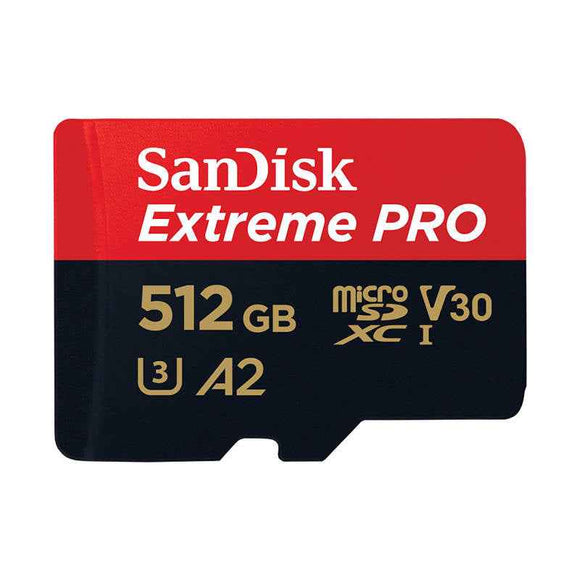 Atmiņas karte Sandisk Extreme PRO microSDXC 512GB + SD Adapter