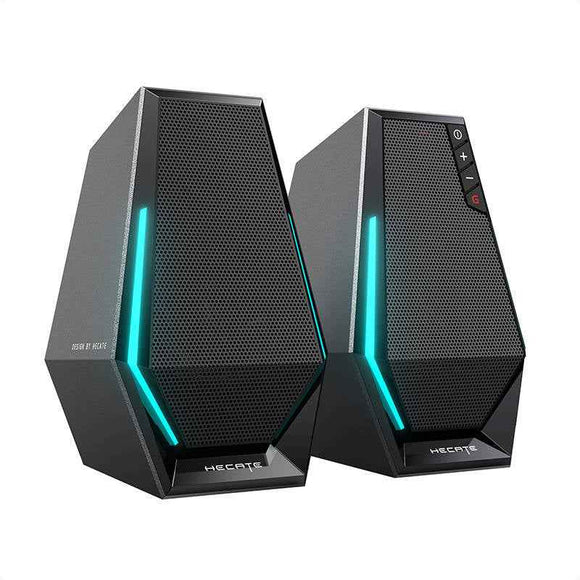 BOXE EDIFIER Gaming 2.0, RMS: 5W(2x2.5W),bass 2.5",control volum,BT/USB/AUX, sound mode:Music/Game/Movie, 12 x LED RGB, frecv. rasp 98Hz-20KHz, USB power,black, "G1500-BK" (timbru verde 0.8 lei)