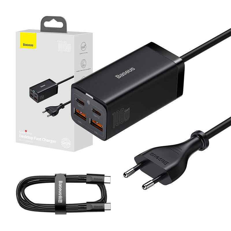 Chargeur Baseus GaN3 Pro Noir 100W