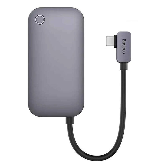 Baseus HUB for Smartphones and Tablets PadJoy 6-in-1 (USB 3.0, HDMI 2.0 4K 30Hz, Type-C female 100W, SD/TF reader, 3.5 mm Jack Socket) with Type-C output, Gray (WKWJ000113)