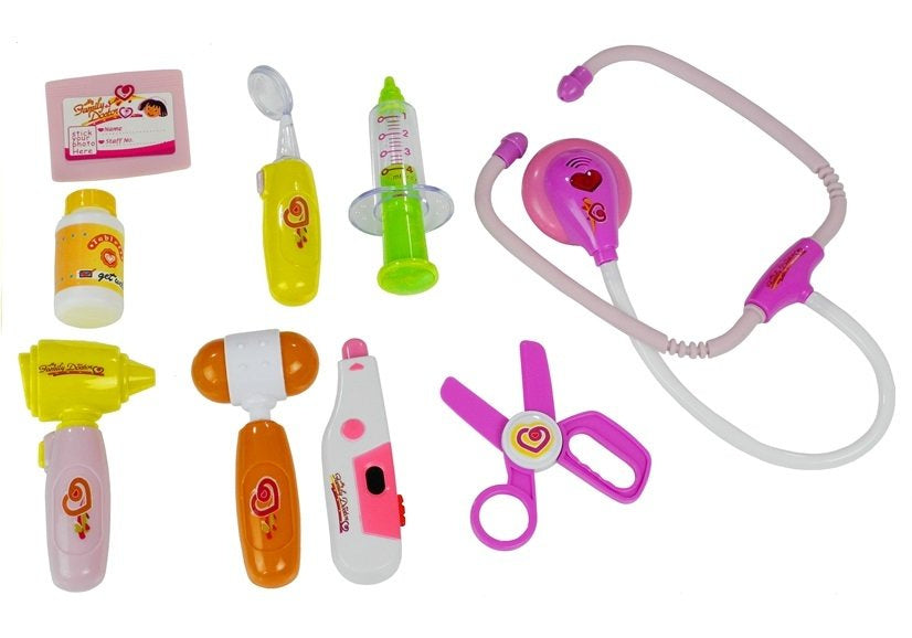 Coffret de médecin pour enfants dans une mallette de transport