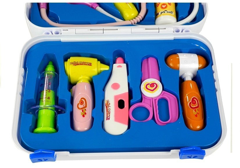 Coffret de médecin pour enfants dans une mallette de transport