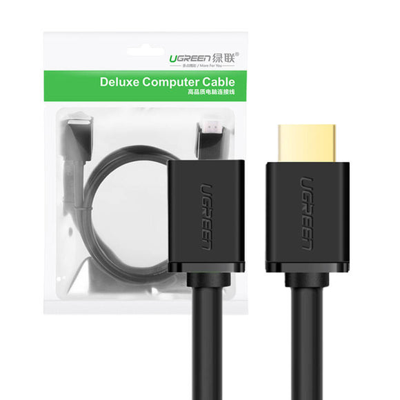 Câble d'extension vidéo ugreen  hd107  hdmi t vers hdmi m résolution maximale 4k uhd 3840 x 2160 à 60 hz connecteurs plaqués or 3 m noir  10145  marquage vert : 08 lei - 6957303811458