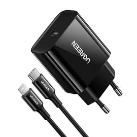 INCARCATOR retea Ugreen, "CD137" Quick Charge 18W, 1 x USB Type-C 5V/3A, negru "10191" (timbru verde 0.18 lei) - 6957303811915