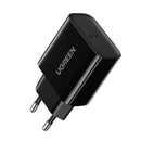 INCARCATOR retea Ugreen, "CD137" Quick Charge 18W, 1 x USB Type-C 5V/3A, negru "10191" (timbru verde 0.18 lei) - 6957303811915