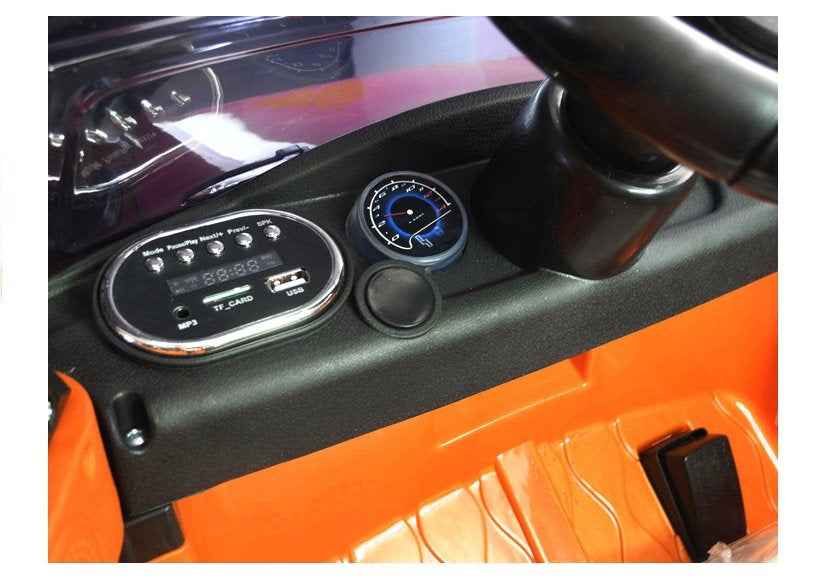 HL1638 Orange - Voiture électrique à enfourcher