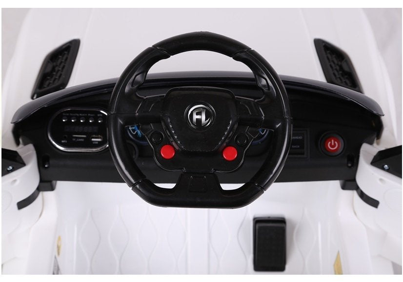 Voiture électrique hl1638 - blanc