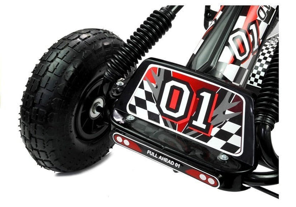 A-15 Go-Cart Black Pumped Wheels