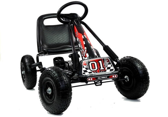 A-15 Go-Cart Black Pumped Wheels