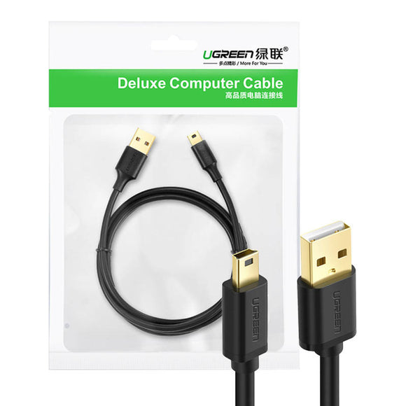 Ugreen USB cable - mini USB US132 1m (black)