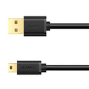 Ugreen USB cable - mini USB US132 1m (black)-1