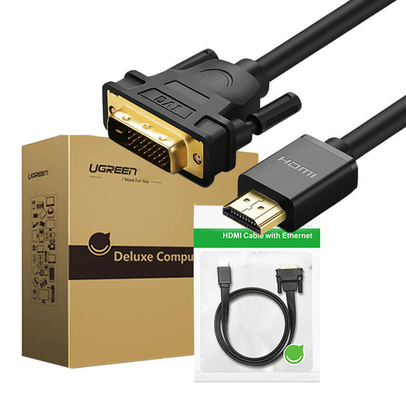 Ugreen HD106 DVI 24+1 pin/HDMI FHD 60Hz 1.5m cable (black)