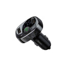 Baseus Car Charger Bluetooth FM Transmitter S-09A, BT. 4.2, 10m Range, 2x USB-A 3.4A, Micro SD card Reader, Black (CCMT000001)