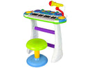 Organ Keyboard Chair Microphone Blue