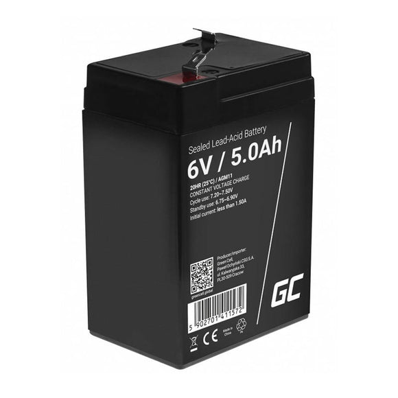 Batterie UPS Green Cell AGM11 plomb-acide scellée (VRLA) 6 V 5 Ah