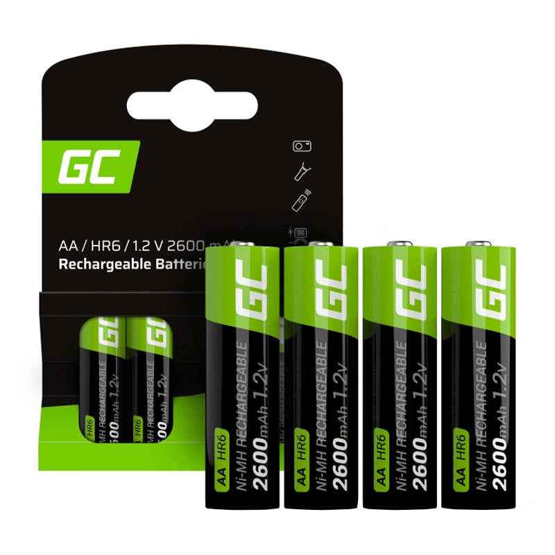 Pile domestique Green Cell GR01 Pile rechargeable AA Nickel-Métal Hydrure (NiMH)