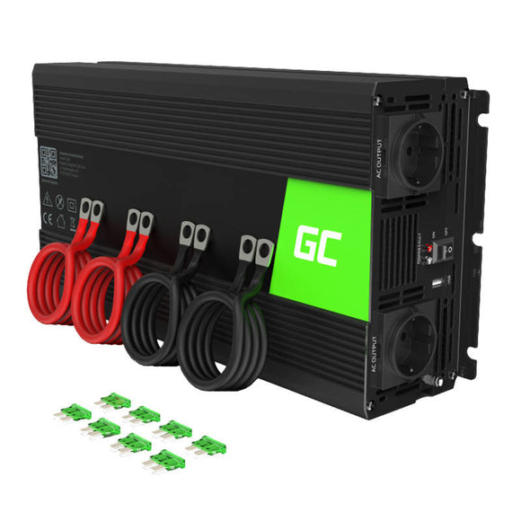 Green Cell INV11 power adapter/inverter Auto 2000 W Black