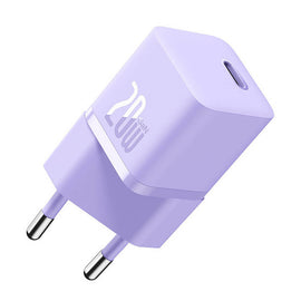 INCARCATOR retea Baseus Mini, GaN5 Fast Charger 20W, 1 x USB Type-C, violet "CCGN050105" (timbru verde 0.18 lei) - 6932172625344 - 0