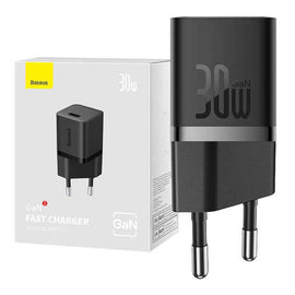 INCARCATOR retea Baseus, GaN5 Fast Charger 30W, 1 x USB Type-C 5V/3A, negru "CCGN070401" (timbru verde 0.18 lei) - 6932172624439
