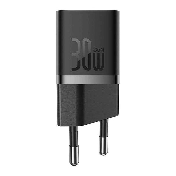 INCARCATOR retea Baseus, GaN5 Fast Charger 30W, 1 x USB Type-C 5V/3A, negru "CCGN070401" (timbru verde 0.18 lei) - 6932172624439