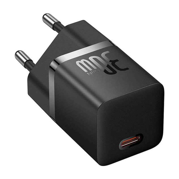 INCARCATOR retea Baseus, GaN5 Fast Charger 30W, 1 x USB Type-C 5V/3A, negru "CCGN070401" (timbru verde 0.18 lei) - 6932172624439