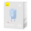 INCARCATOR retea Baseus Mini, GaN5 Fast Charger 30W, 1 x USB Type-C 5V/3A, albastru "CCGN070603" (timbru verde 0.18 lei) - 6932172624453