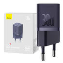 INCARCATOR retea Baseus Mini, GaN5 Fast Charger 30W, 1 x USB Type-C 5V/3A, mov "CCGN070705" (timbru verde 0.18 lei) - 6932172624460-9