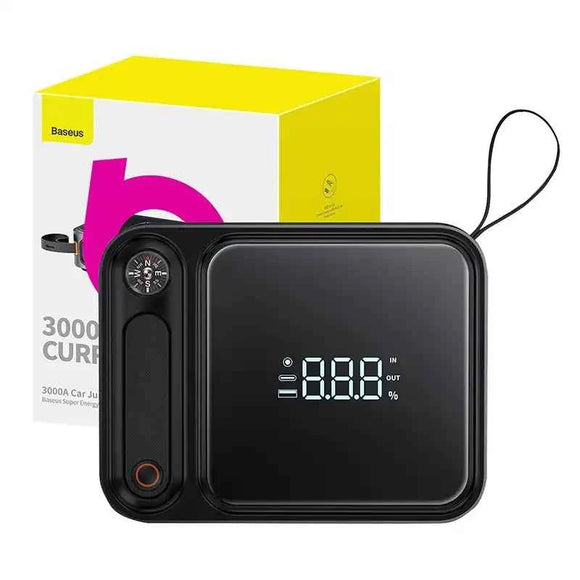 STARTER auto Baseus Super Energy Ultra, pentru pornire baterie auto 3000A, 1 x USB Type-C, 1 X USB, 1 x DC12v, negru "C00251400111-00" (timbru verde 0.8 lei) - 6932172631864
