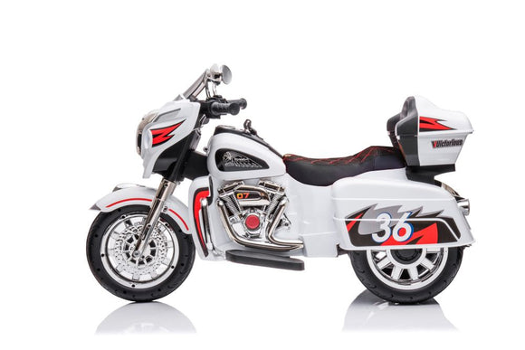 Goldwing  Three-Wheeled Battery Motorcycle White