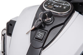 Goldwing Three-Wheeled Battery Motorcycle White - 0