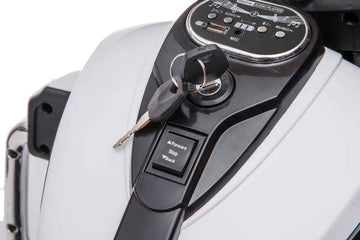 Goldwing Three-Wheeled Battery Motorcycle White