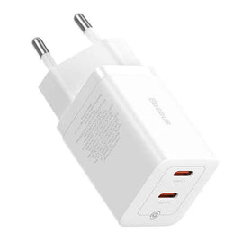 INCARCATOR retea Baseus GaN5 Pro, Quick Charge 40W, 2 x USB Type-C, alb "CCGP180102" (timbru verde 0.18 lei) - 6932172627911