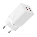 INCARCATOR retea Baseus GaN5 Pro, Quick Charge 40W, 2 x USB Type-C, alb "CCGP180102" (timbru verde 0.18 lei) - 6932172627911